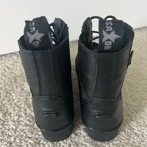 Boots équitation Enfant - 100 noir et gris